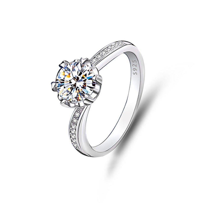 3mm/5mm Gemstone Moissanite Rings for Women S925 Silver Matching Wedding Diamonds Band Stackable Ring Gift Fine Jewelry