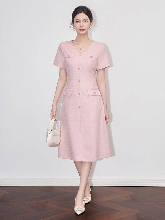 Autumn Elegant V-Neck Knitted Dresses Women Fashion White Black Casual Office Bodycon Pencil Midi Party Dress Vestido Mujer