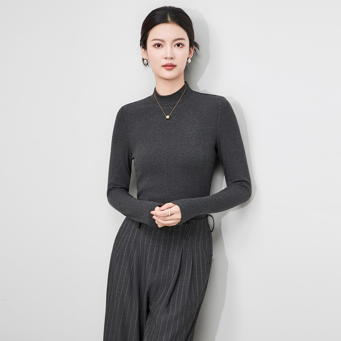 100% Merino Wool Sweaters For Women Autumn Winter Basic Pullovers Warm Knitted Woolen Sweater Slim Woman Long Sleeve Solid Tops