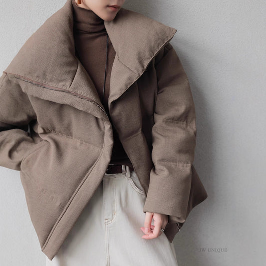 90 Duck down Jacket Women's Winter New Style Elegant Warm Outerwear Long Sleeve Polyester Fiber