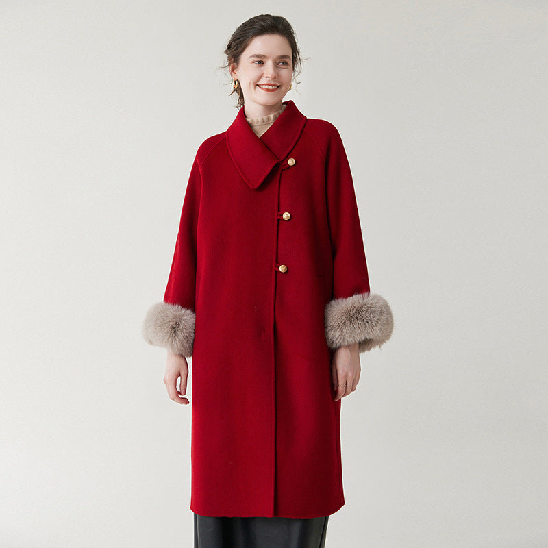 Autumn Winter Wool Coat Women Wool Coat Women Thickened Outerwear