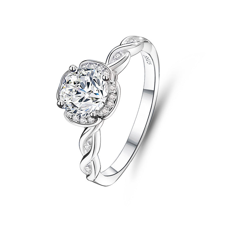 3mm/5mm Gemstone Moissanite Rings for Women S925 Silver Matching Wedding Diamonds Band Stackable Ring Gift Fine Jewelry