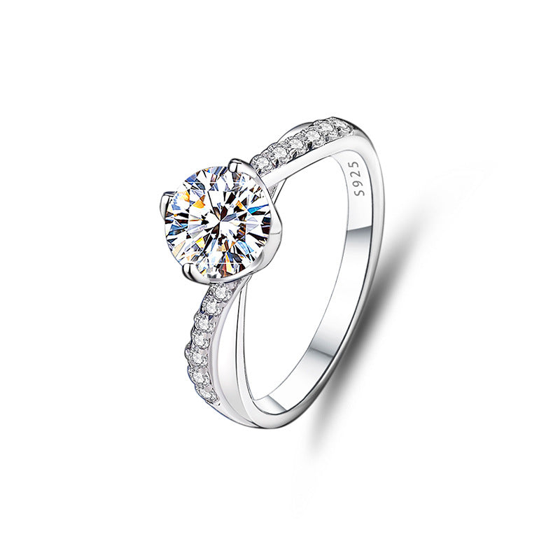 3mm/5mm Gemstone Moissanite Rings for Women S925 Silver Matching Wedding Diamonds Band Stackable Ring Gift Fine Jewelry