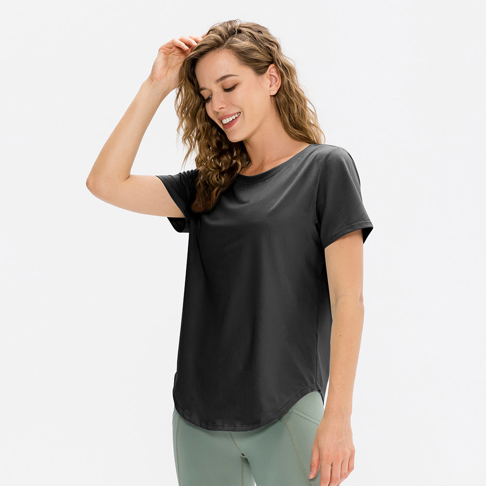 Short Sleeve Yoga Shirts for Women Loose Sports Tee Running Top Women Sportswear Gym T-Shirts Fitness Wear Blouse Workout Female