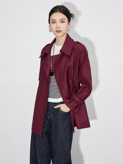 Spring Autumn Fashion Loose Female Windbreaker New Women's High-grade Trench Coat Korean Ladies Medium and Long Outerwear