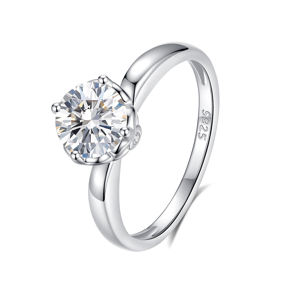 3mm/5mm Gemstone Moissanite Rings for Women S925 Silver Matching Wedding Diamonds Band Stackable Ring Gift Fine Jewelry
