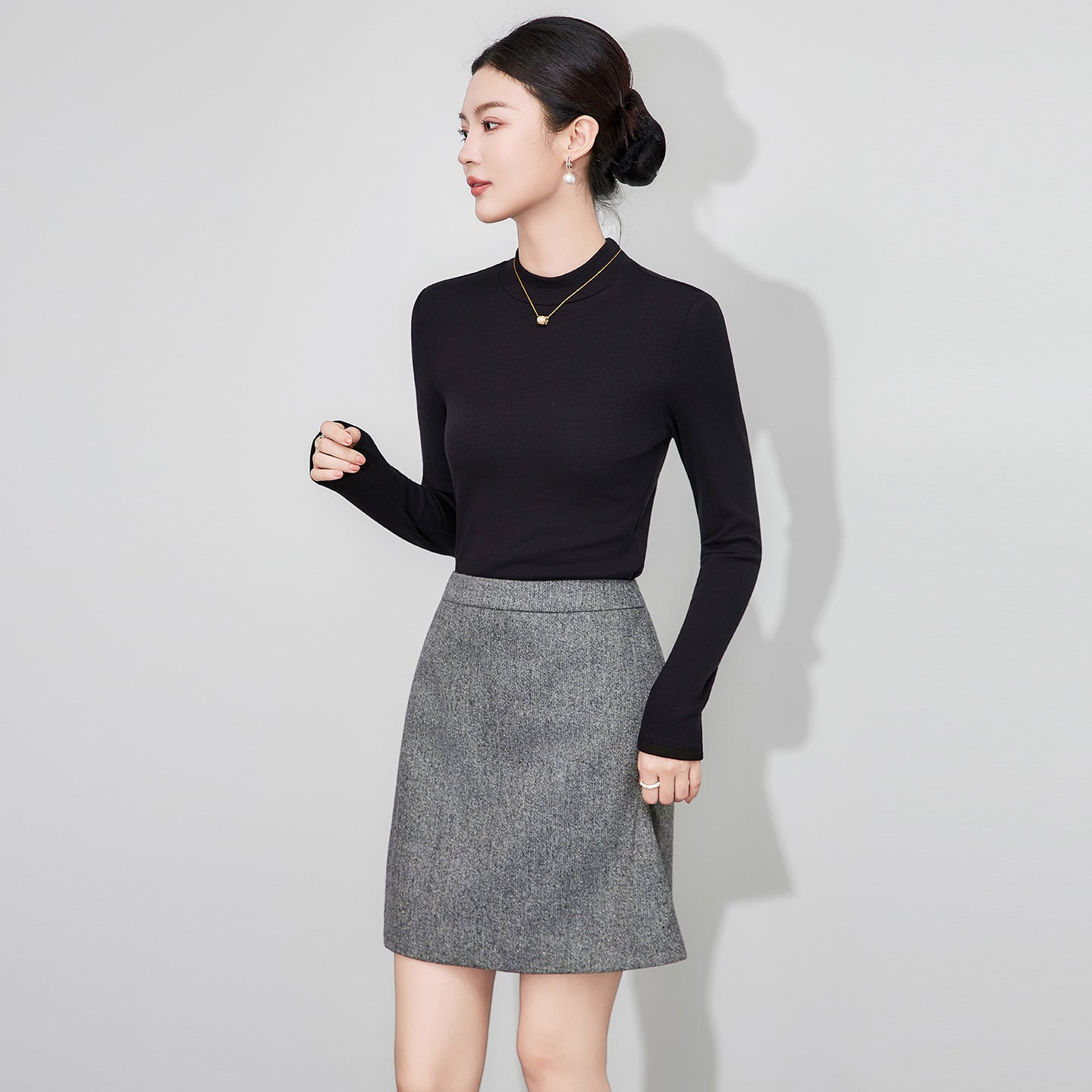 100% Merino Wool Sweaters For Women Autumn Winter Basic Pullovers Warm Knitted Woolen Sweater Slim Woman Long Sleeve Solid Tops