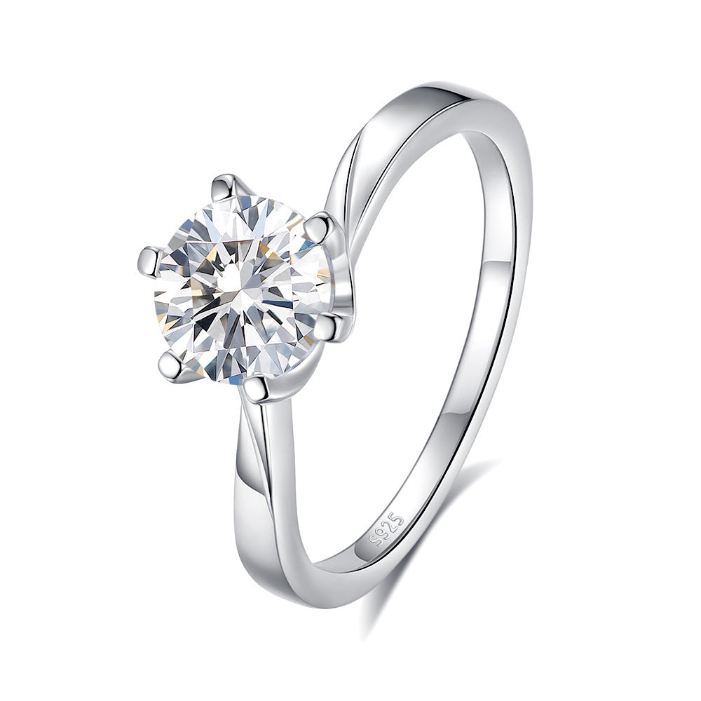 3mm/5mm Gemstone Moissanite Rings for Women S925 Silver Matching Wedding Diamonds Band Stackable Ring Gift Fine Jewelry