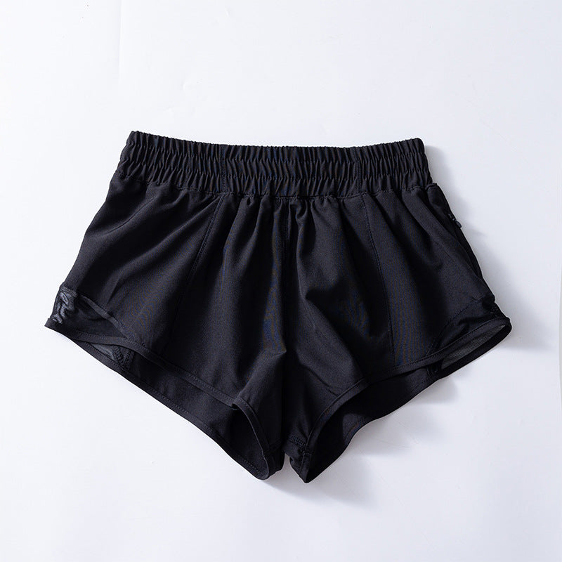 Fitness Short Women Running With Pocket Reflective Strip for Summer Hotty Hot Low Waist 2.5 Inch Quick Drying Yoga Wear Clothing