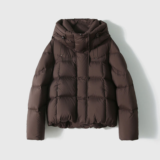Faionable Thiened ort down Jaet Women's Winter Coat Casual oulder Insert Design High Waist Warm Polyester Fabric