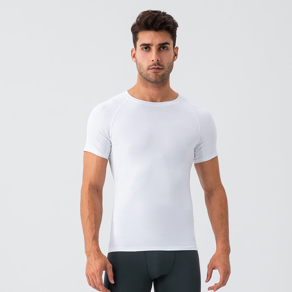 Men‘s Quick Dry Workout T-Shirt Wicking Running Shirt, High Elasticity Training Top for Gym Hiking