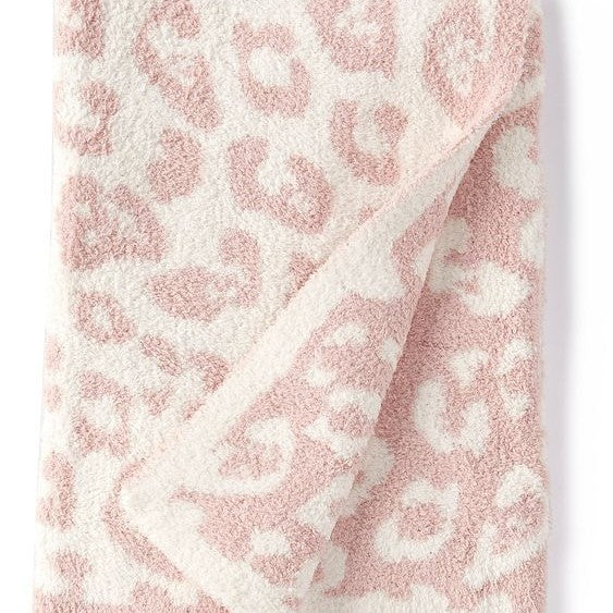 Super Soft Leopard Print Blanket, Warn Knitted Fleece Blanket, Sofa Nap Lightweight Blanket