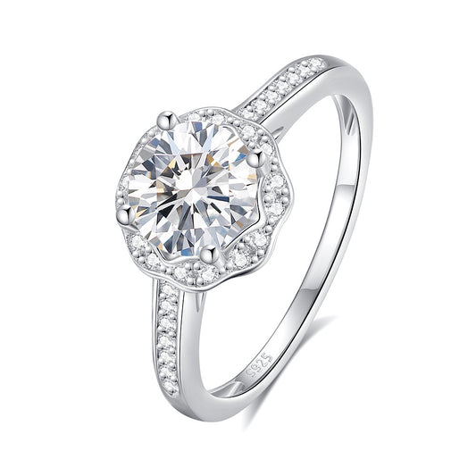 3mm/5mm Gemstone Moissanite Rings for Women S925 Silver Matching Wedding Diamonds Band Stackable Ring Gift Fine Jewelry