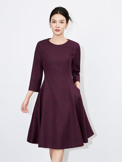New Summer Pure Color Maxi Dress Elegant Evening Gown Midi Skirt Red Pink Women's Fashionable Dress Simple Design Knee-Length