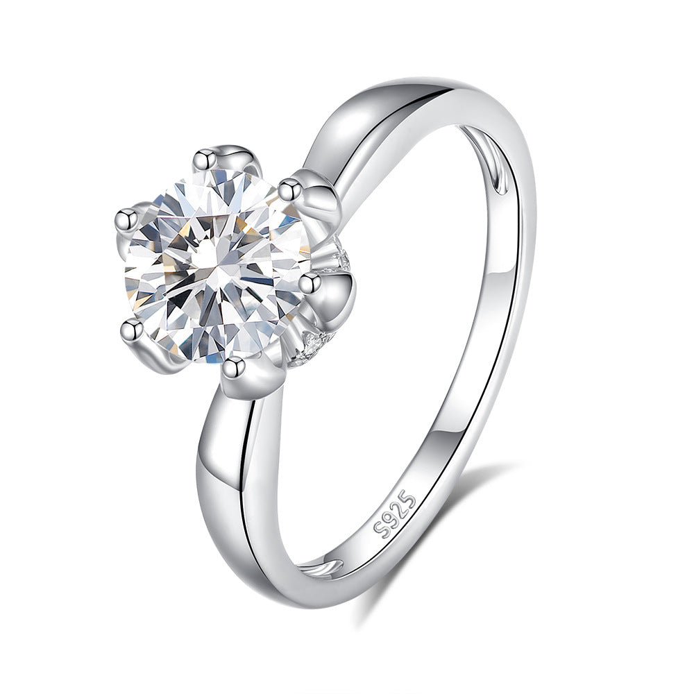 3mm/5mm Gemstone Moissanite Rings for Women S925 Silver Matching Wedding Diamonds Band Stackable Ring Gift Fine Jewelry
