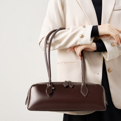 Premium Oil Wax Leather Shoulder Bag