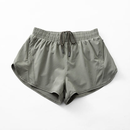 Women Mesh Shorts Tennis Female Sports Trend High Waist Gym Running Fake Two Pants Training Clothes
