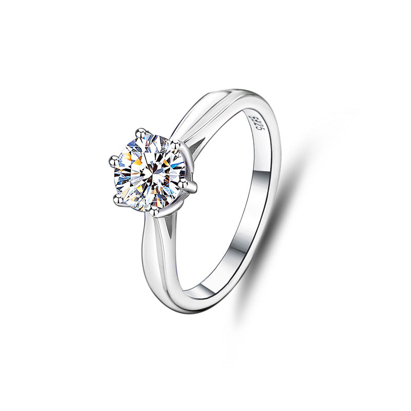 3mm/5mm Gemstone Moissanite Rings for Women S925 Silver Matching Wedding Diamonds Band Stackable Ring Gift Fine Jewelry