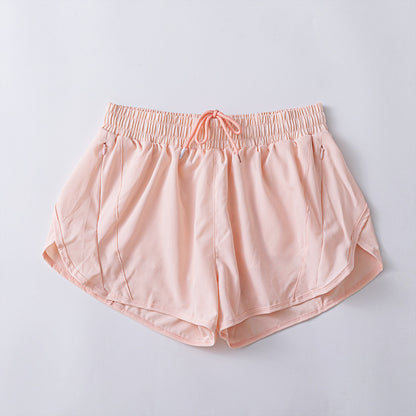 Women Mesh Shorts Tennis Female Sports Trend High Waist Gym Running Fake Two Pants Training Clothes