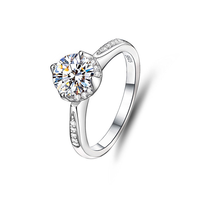 3mm/5mm Gemstone Moissanite Rings for Women S925 Silver Matching Wedding Diamonds Band Stackable Ring Gift Fine Jewelry