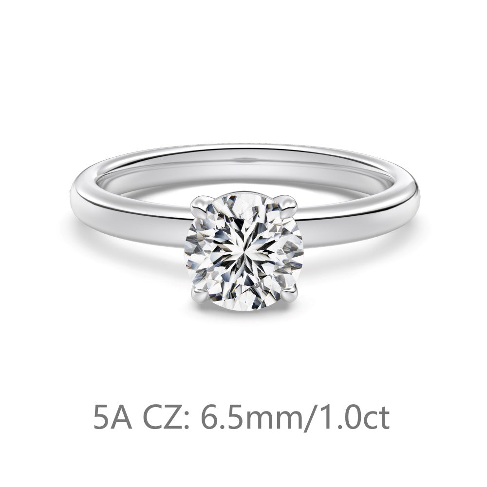 Women Yellow Gold Color Sterling Silver 925 Jewelry For Wedding Engagement Anniversary