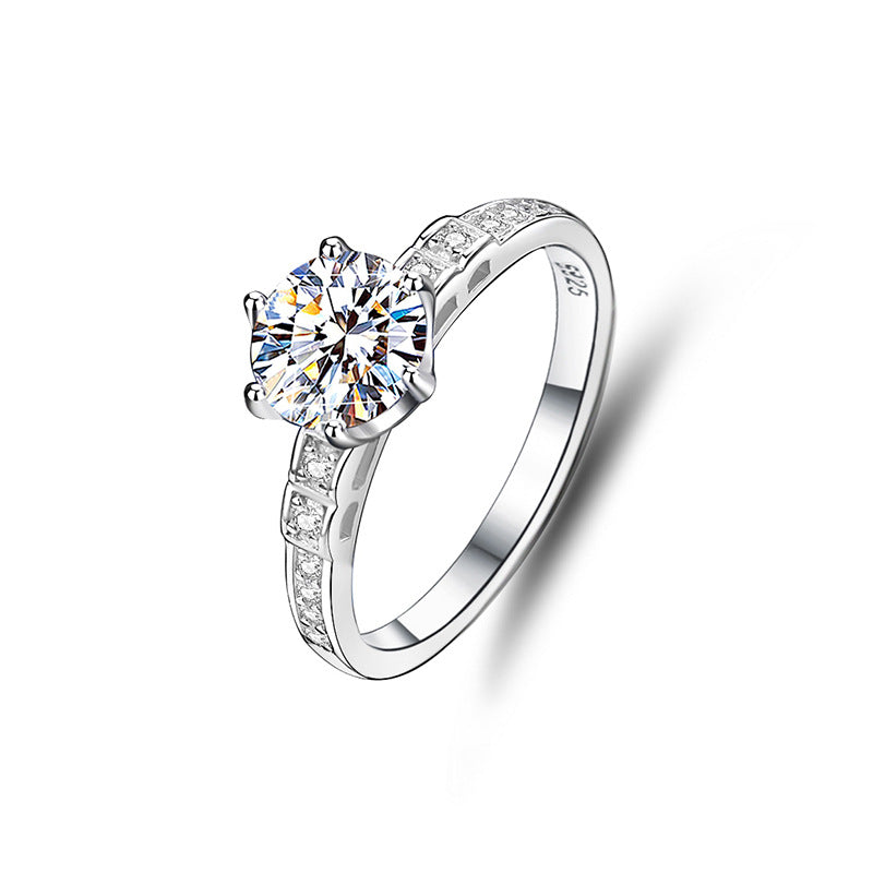 3mm/5mm Gemstone Moissanite Rings for Women S925 Silver Matching Wedding Diamonds Band Stackable Ring Gift Fine Jewelry