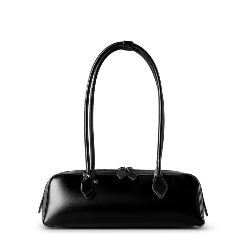 Premium Oil Wax Leather Shoulder Bag