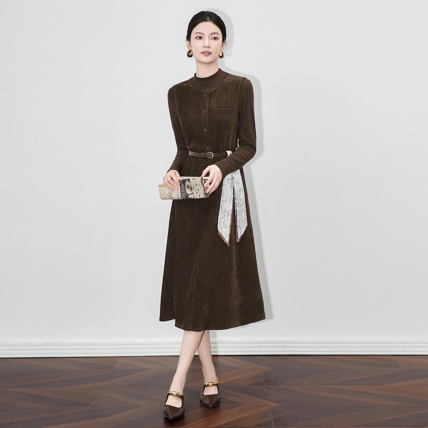 Womens Winter Medium Long Waist Slim Hotel Formal Tooling Wool Outweawr Work Clothes Winter Jacket