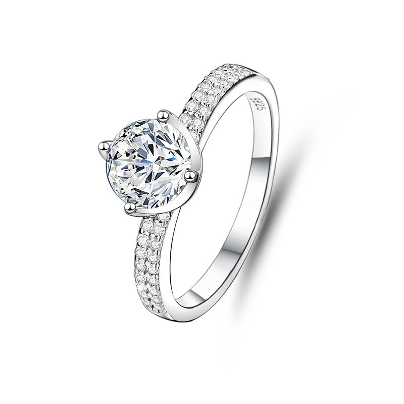 3mm/5mm Gemstone Moissanite Rings for Women S925 Silver Matching Wedding Diamonds Band Stackable Ring Gift Fine Jewelry
