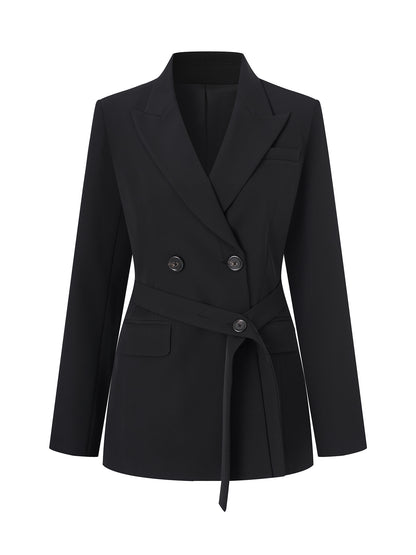 Elegant Fashion Blazers Coats For Women Notched Collar Long Sleeve Women's Solid Jacket Slim Office Lady Blazer Coat