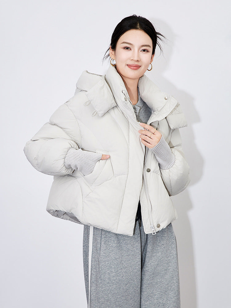 Fashionable Short Women's down Jacket Hot Sale Of The Season Winter Small Size Stylish Design Super Beautiful Personality Outerw