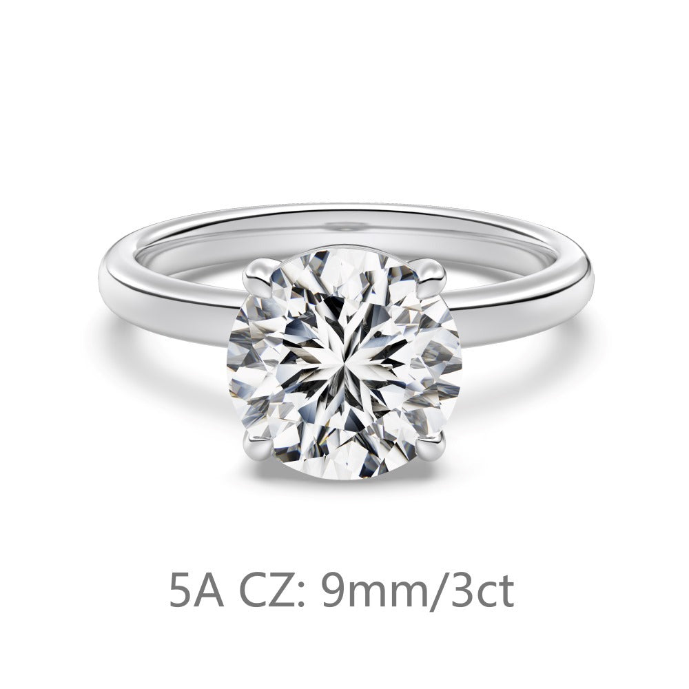 Women Yellow Gold Color Sterling Silver 925 Jewelry For Wedding Engagement Anniversary