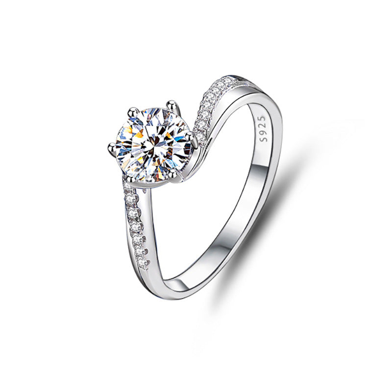 3mm/5mm Gemstone Moissanite Rings for Women S925 Silver Matching Wedding Diamonds Band Stackable Ring Gift Fine Jewelry