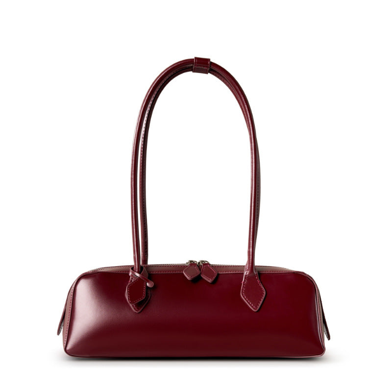 Premium Oil Wax Leather Shoulder Bag