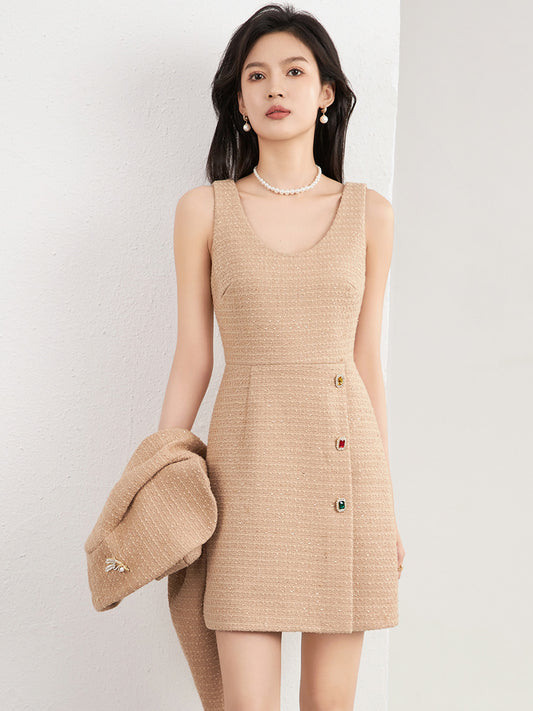 Casual Suit Set Elegant Mini Dress Korean Fashion Ladylike Skirt Two Piece Set Spring Clothing Polyester Fiber Floor Length