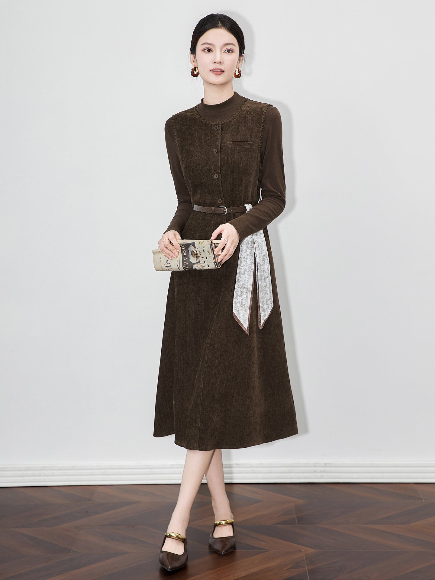 Professional Wear Woolen Coat Womens Winter Medium Long Waist Slim Hotel Formal Tooling Wool Outweawr Work Clothes Winter Jacket