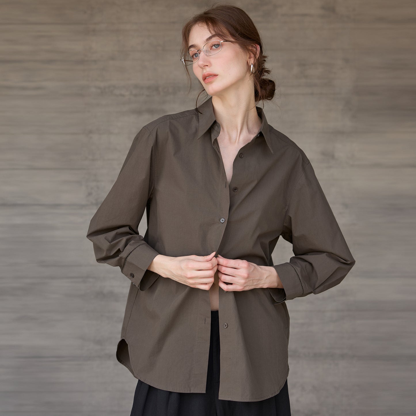 Fashion Women 100% Cotton Blouse Long-sleeved Lapel Single-breasted Buttons Casual Loose White Color Streetwear Female Shirts