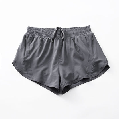 Women Mesh Shorts Tennis Female Sports Trend High Waist Gym Running Fake Two Pants Training Clothes