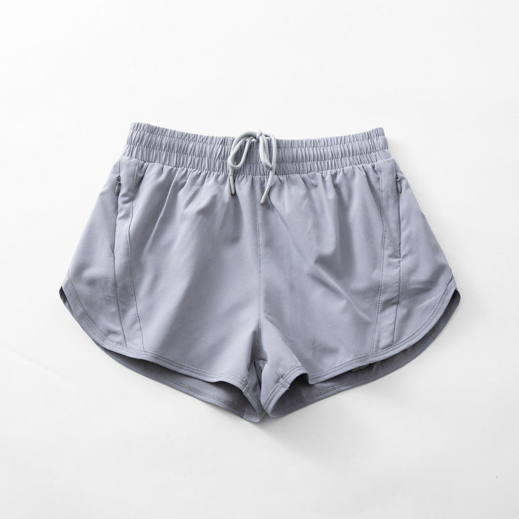 Women Mesh Shorts Tennis Female Sports Trend High Waist Gym Running Fake Two Pants Training Clothes