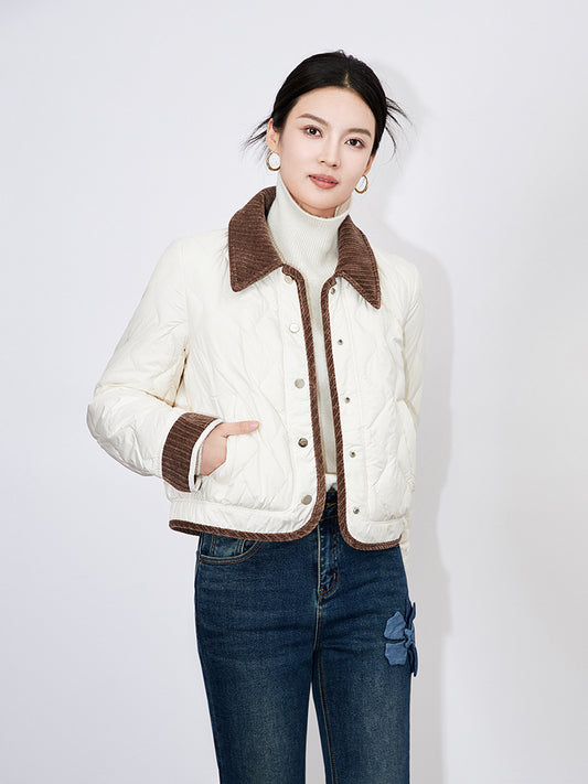 Women Parkas Long Sleeve Padded Coat Loose Casual Overcoat Single Breasted Cotton Jacket Winter Jackets for Women