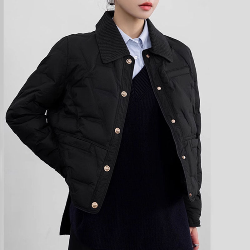 Women's Clothing Autumn Winter Tops Jacket Down Coat Duck Short Thin Warm Thicken Personalized Comfortable Soft Niche Versatile