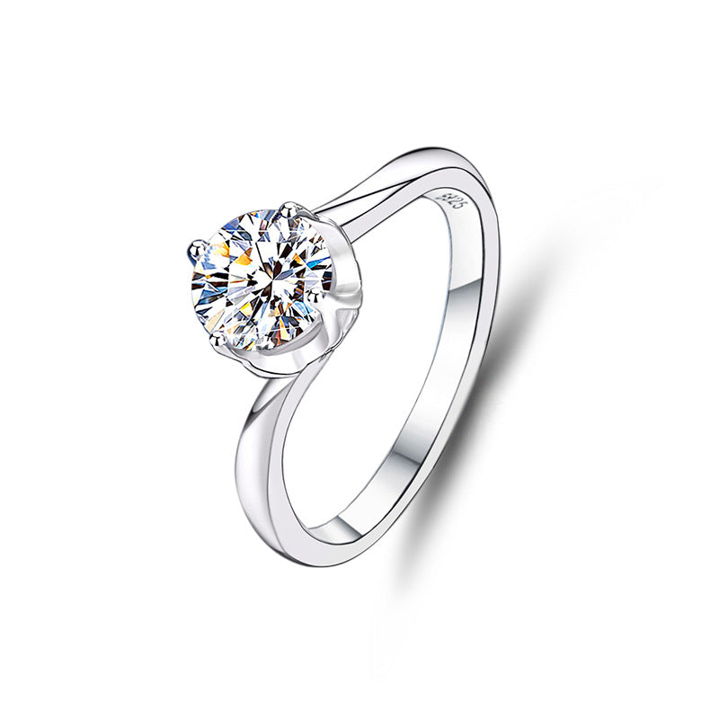 3mm/5mm Gemstone Moissanite Rings for Women S925 Silver Matching Wedding Diamonds Band Stackable Ring Gift Fine Jewelry