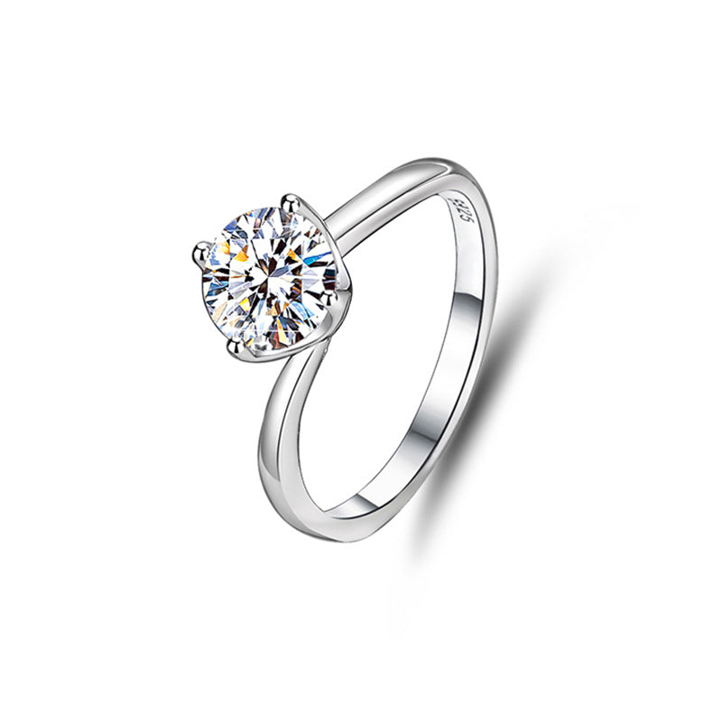 3mm/5mm Gemstone Moissanite Rings for Women S925 Silver Matching Wedding Diamonds Band Stackable Ring Gift Fine Jewelry