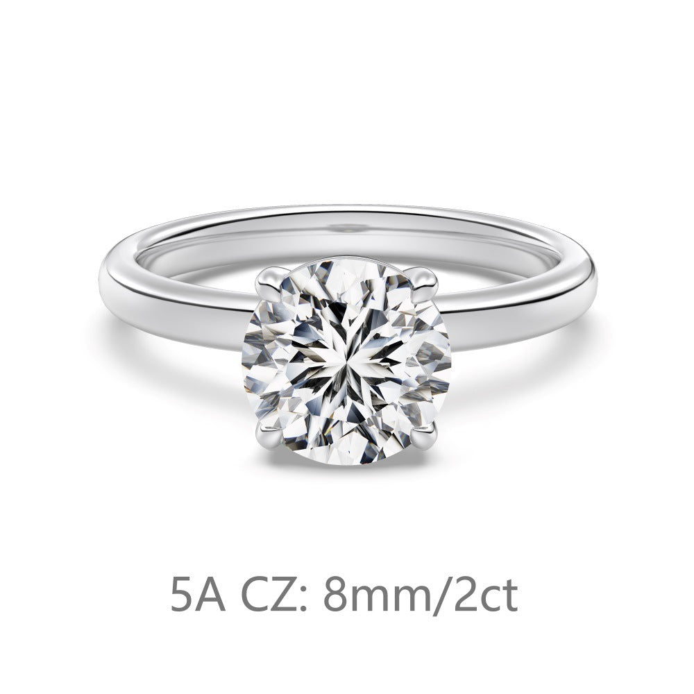 Women Yellow Gold Color Sterling Silver 925 Jewelry For Wedding Engagement Anniversary
