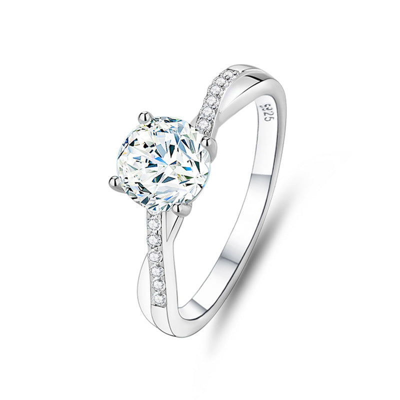 3mm/5mm Gemstone Moissanite Rings for Women S925 Silver Matching Wedding Diamonds Band Stackable Ring Gift Fine Jewelry