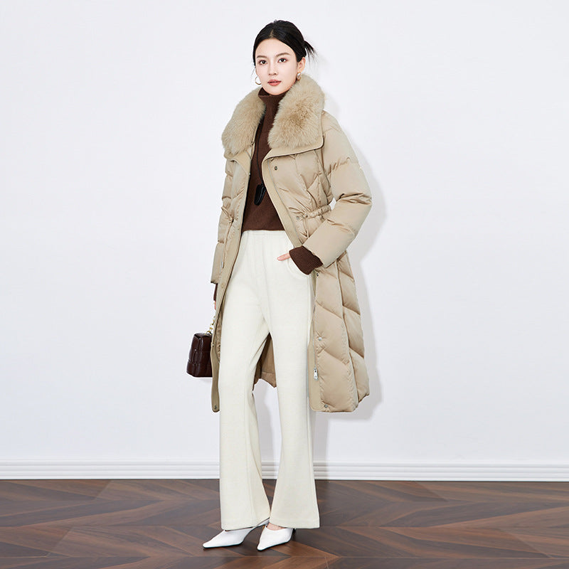 Women's down Jacket Hot Sale Of The Season New Fox Fur Collar Trendy Fashionable Mom Coat Ultra Warm Long Sleeve Winte