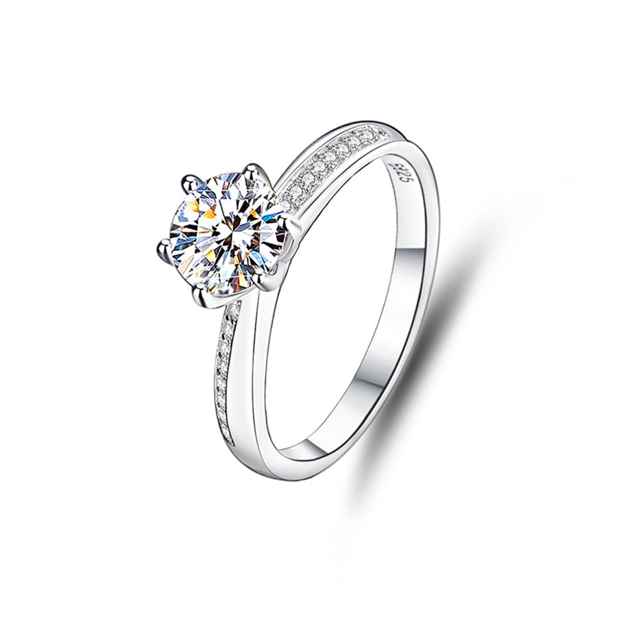 3mm/5mm Gemstone Moissanite Rings for Women S925 Silver Matching Wedding Diamonds Band Stackable Ring Gift Fine Jewelry