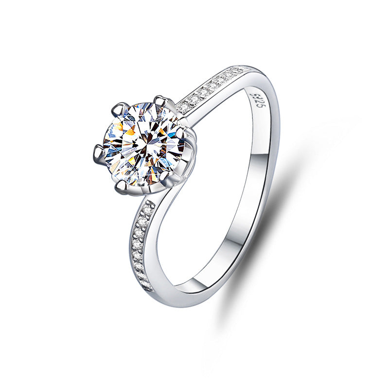 3mm/5mm Gemstone Moissanite Rings for Women S925 Silver Matching Wedding Diamonds Band Stackable Ring Gift Fine Jewelry