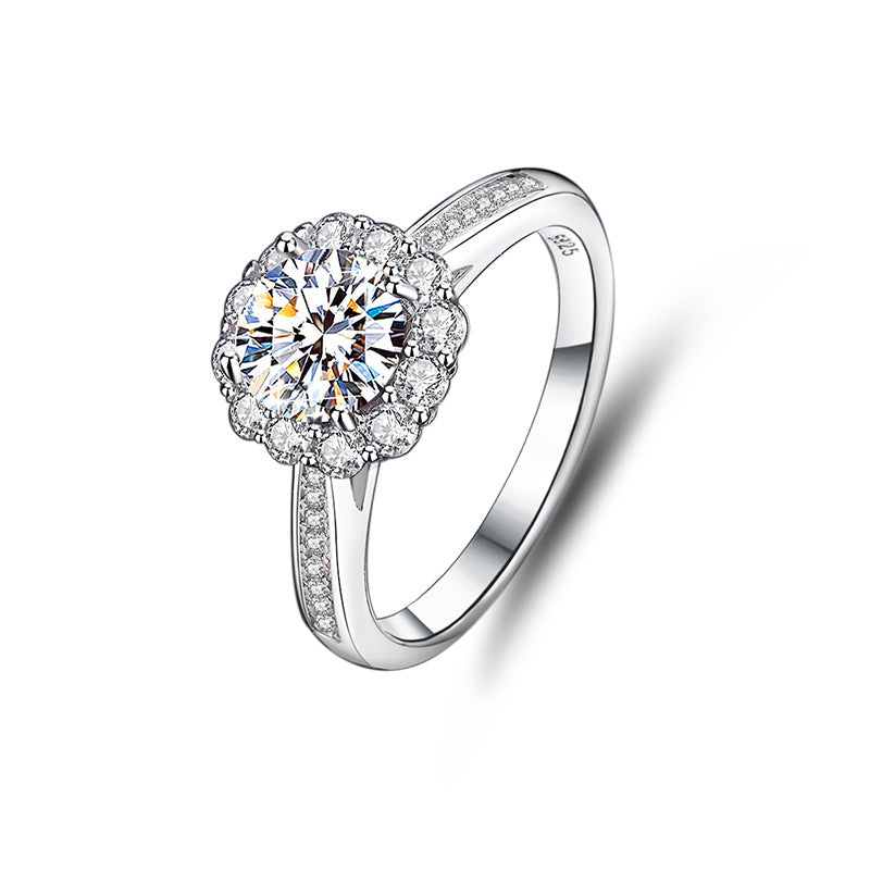 3mm/5mm Gemstone Moissanite Rings for Women S925 Silver Matching Wedding Diamonds Band Stackable Ring Gift Fine Jewelry