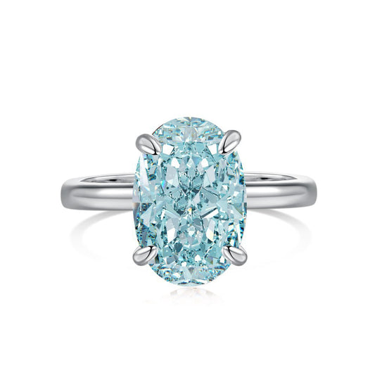 Diamond Ring 100% Real 925 Sterling Silver Party Wedding Band Rings for Women Men Engagement Jewelry
